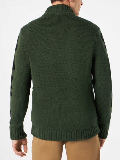 Mc2 Saint Barth Man Military Green Padded Jacket