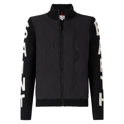 Mc2 Saint Barth Man Blue Padded Jacket In Black