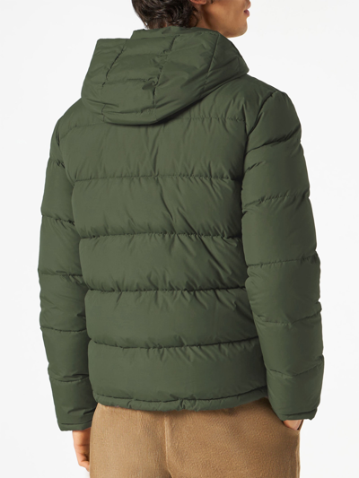 Mc2 Saint Barth Hooded Down Padded Jacket With Ethnic Print