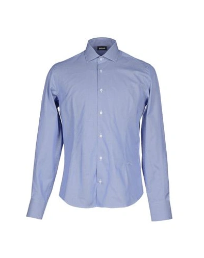 Just Cavalli Patterned Shirt In Blue