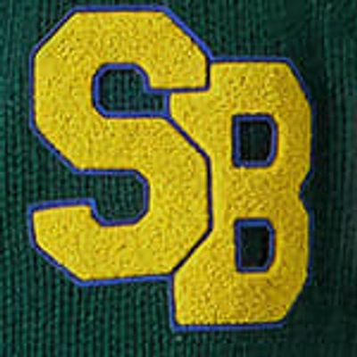 Mc2 Saint Barth Green Knit Bomber College Style In Green