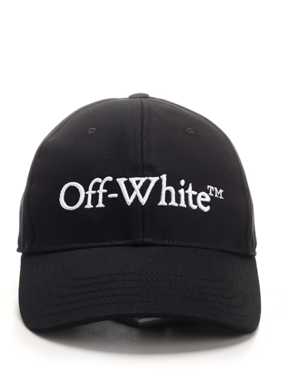 Shop Off-white Black Cap With Logo