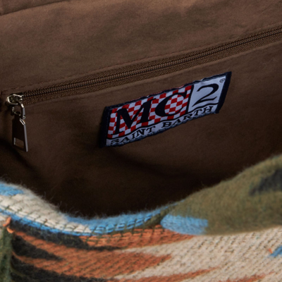 Mc2 Saint Barth Colette Blanket Handbag With Ethnic Print In Multicolor