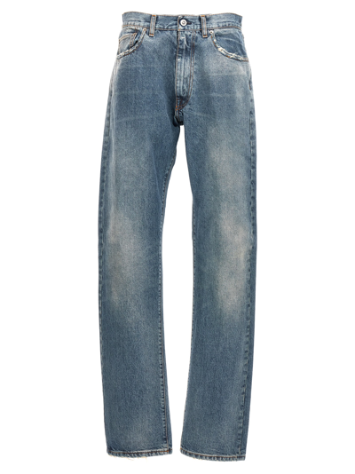 Shop Maison Margiela Light Classic Wash Jeans In Blue