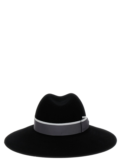 Shop Borsalino Sophie Hat In Black