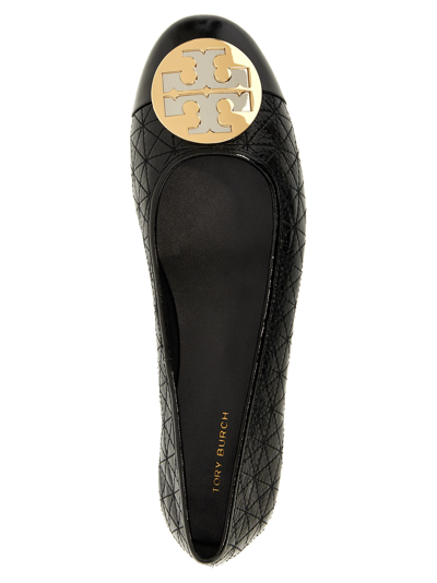 Shop Tory Burch Claire Quilted Ballet Flats In Black