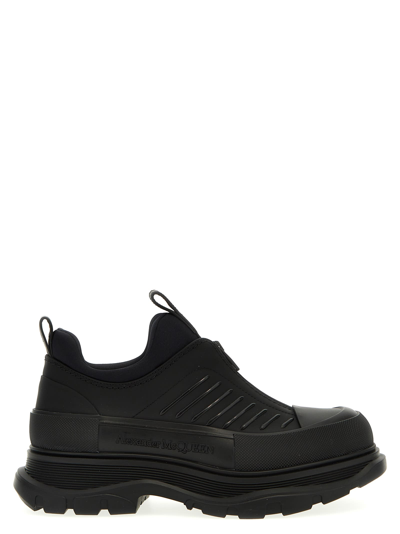 Shop Alexander Mcqueen Lace Up Sneakers In Black