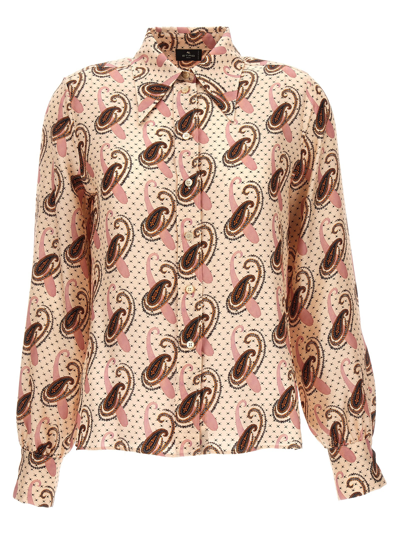 Shop Etro All Over Print Shirt In Multicolor