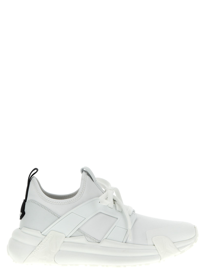 Shop Moncler Lunarove Sneakers In White