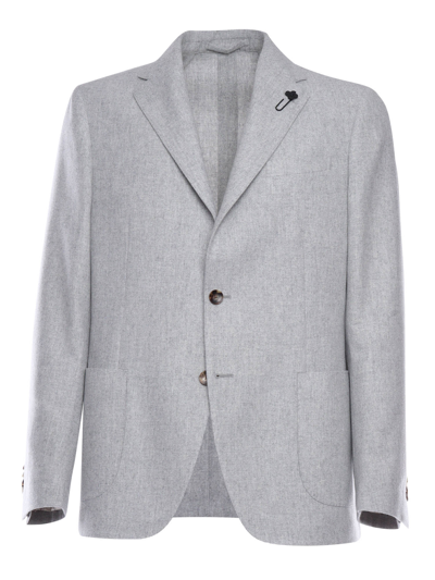 Shop Lardini Advance Jacket In Grey
