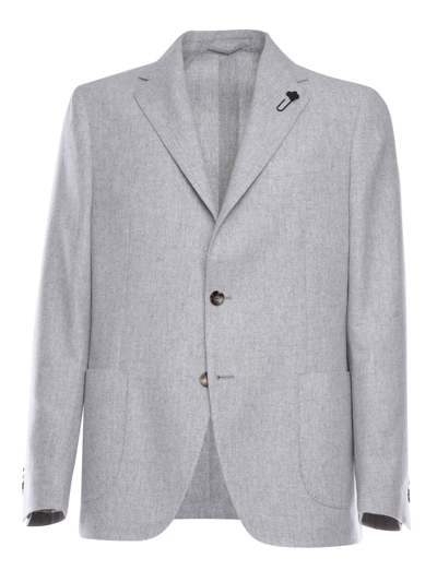 Lardini Cashmere Jacket In Grey