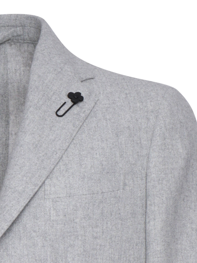 Lardini Cashmere Jacket In Grey