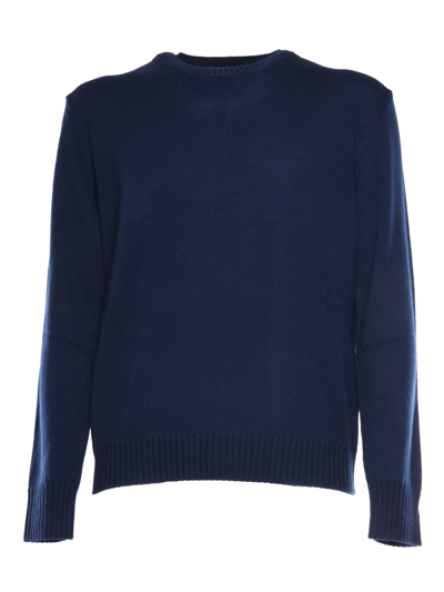 Shop Ballantyne Crew Neck Pullover In Blue