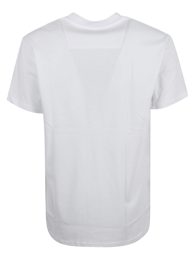 Shop Philipp Plein Skull & Bones Round Neck T-shirt In White