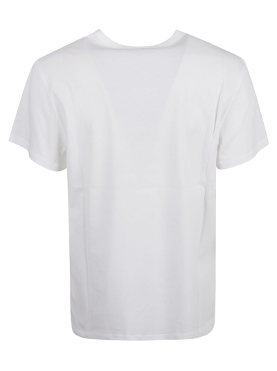 Shop Alexander Mcqueen Skull Logo Print T-shirt In White/yellow