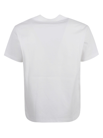 Shop Alexander Mcqueen Logo Print Skull T-shirt In White/black