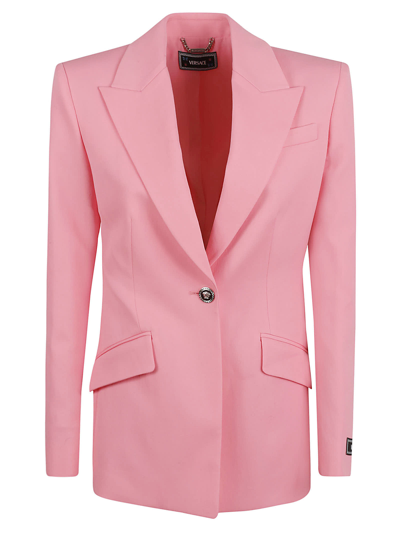 Shop Versace Responsible Informal Blazer In Pastel Pink
