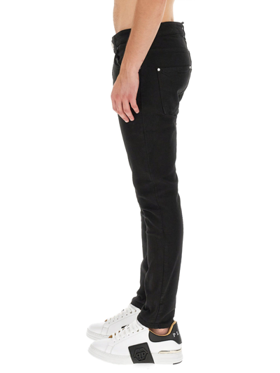 Shop Philipp Plein Slim Fit Jeans In Nero