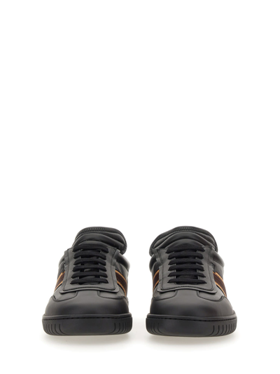 Shop Bally Sneaker With Logo In Nero