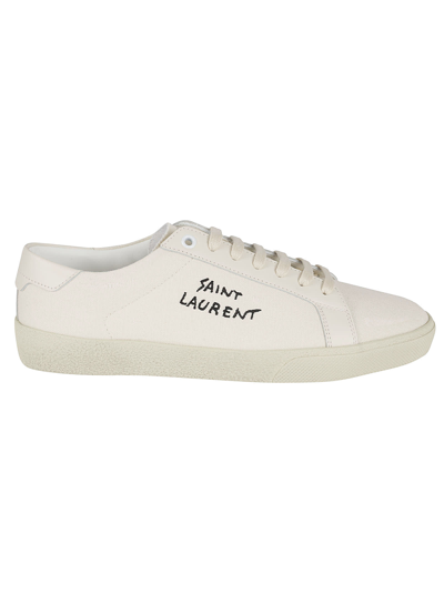 Shop Saint Laurent Signa Sl06 Sneakers In Cream