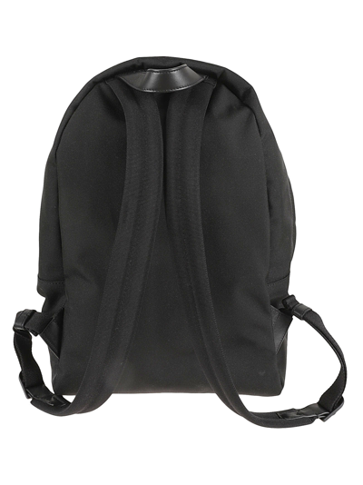 Moncler Pierrick Nylon Backpack Large Front Pocket In Black