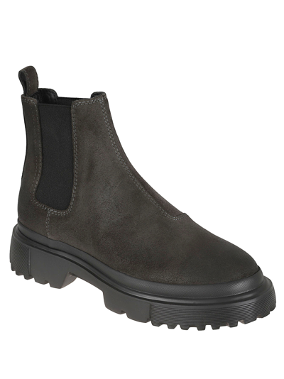Shop Hogan H629 Boots In Anthracite