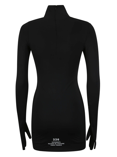 Shop Vetements Maison De Couture Styling Dress With Gloves In Black