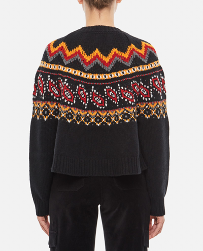 Shop Alanui Antarctic Circle Sweater In Black