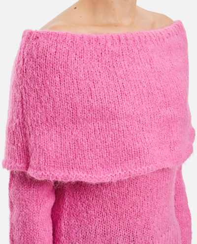 Shop Saks Potts Skylar Mohair Alpaca Jumper In Pink