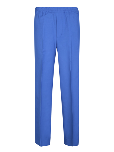 Shop Gucci Gg Cross Blue Trousers