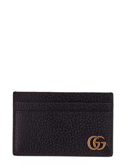 Shop Gucci Gg Marmont Wallet In Black