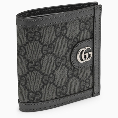 Shop Gucci Ophidia Grey\/black Wallet In White