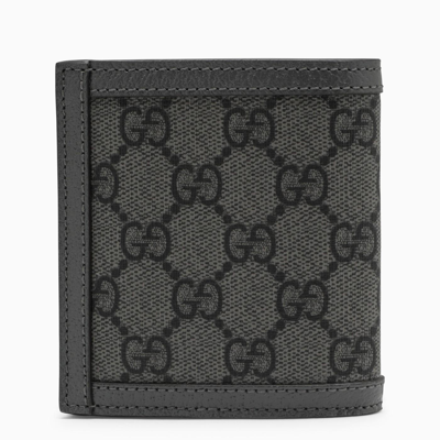 Shop Gucci Ophidia Grey\/black Wallet In White