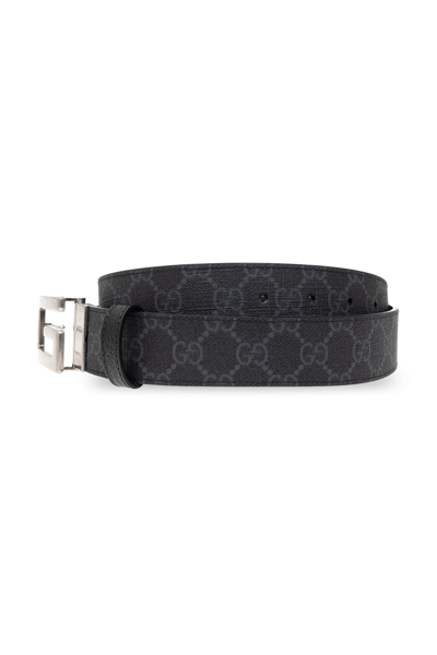 Shop Gucci Reversible Belt With Logo In White