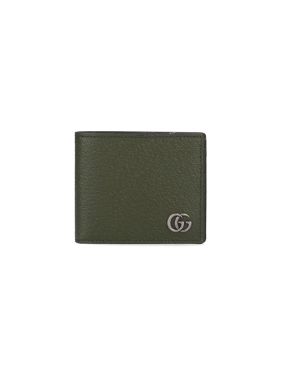 Shop Gucci Bi-fold Gg Wallet In White
