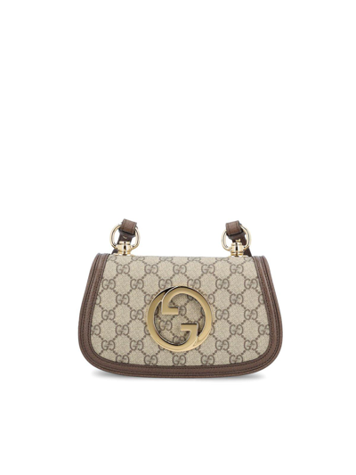 Shop Gucci Blondie Chain Linked Mini Shoulder Bag In White