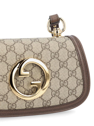 Shop Gucci Blondie Chain Linked Mini Shoulder Bag In White