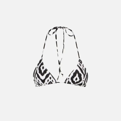MC2 SAINT BARTH WOMAN TRIANGLE TOP SWIMSUIT WITH IKAT PRINT 