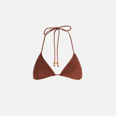 Mc2 Saint Barth Woman Terry Triangle Top Swimsuit