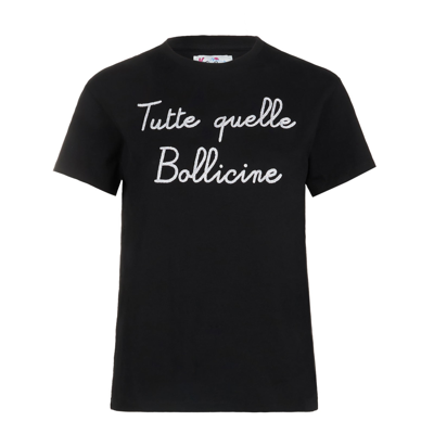 Mc2 Saint Barth Woman T-shirt With Tutte Quelle Bollicine Lettering
