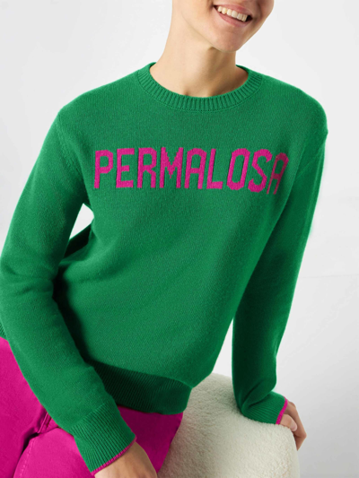 Shop Mc2 Saint Barth Woman Sweater With Permalosa Lettering