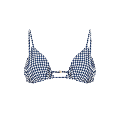 Mc2 Saint Barth Vichy Print Triangle Top