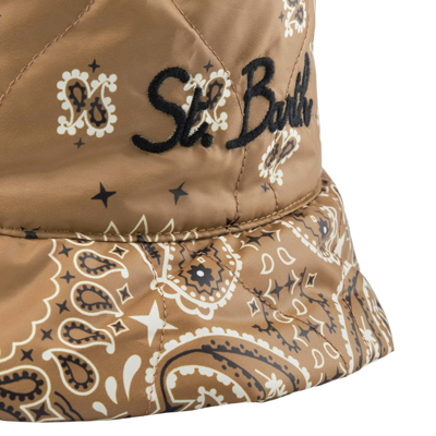 Shop Mc2 Saint Barth Woman Bucket Hat With Bandanna Print