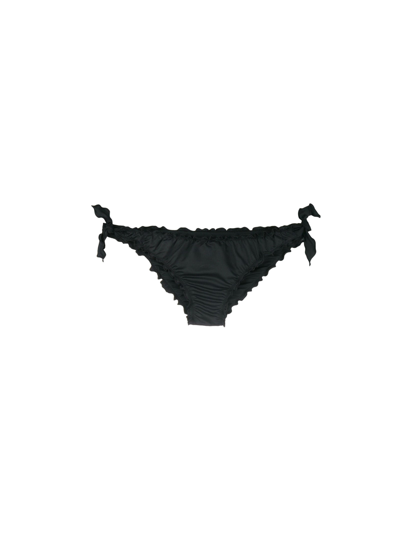 Shop Mc2 Saint Barth Woman Black Cheeky Swim Briefs