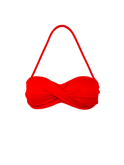 Mc2 Saint Barth Red Beandea Top In Red