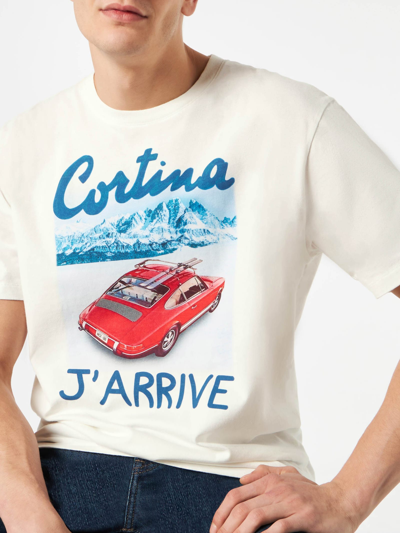 Mc2 Saint Barth Man T-shirt With Cortina Lettering