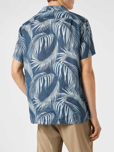 Mc2 Saint Barth Man Shirt With Leaf Print