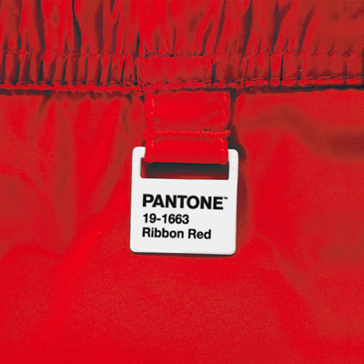 Shop Mc2 Saint Barth Man Red Swim Shorts Pantone Special Edition