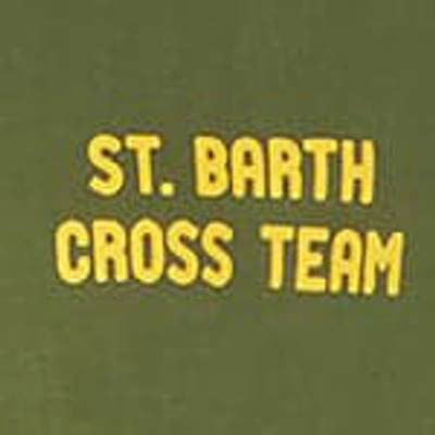 Shop Mc2 Saint Barth Man Green T-shirt With Snoopy Print Peanuts Special Edition