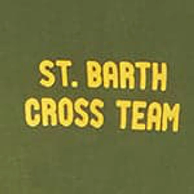 Mc2 Saint Barth Man Green T-shirt With Snoopy Print Peanuts Special Edition